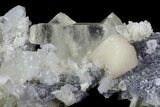 Stilbite, Apophyllite, Calcite and Quartz Association - India #65718-2